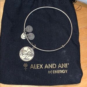 Alex and Ani “Sister” Silver Bangle Bracelet